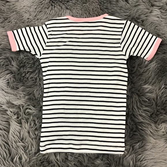 PL Sleep | Girl's Sleep T-shirt | Stripes | Rainbow | Size 6 - Picture 2 of 3